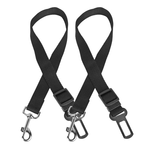 2PCS adjustable dog seat belt leash for car travel
