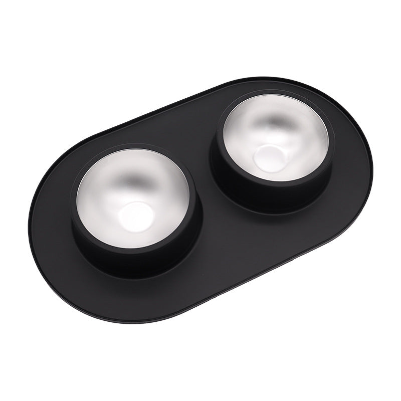 Anti Skid Anti Splash Stainless Steel Silicone Pet Bowl Dual Purpose Food and Water Bowl